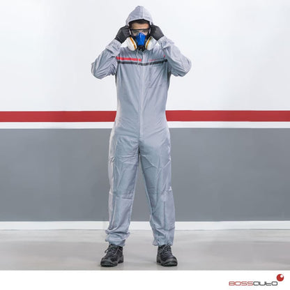 KIMONO POLIESTER ANTIESTATICO GRIS T56 BOSSAUTO