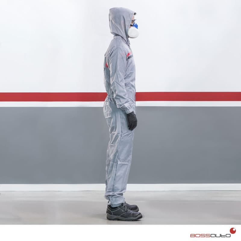 KIMONO POLIESTER ANTIESTATICO GRIS T56 BOSSAUTO