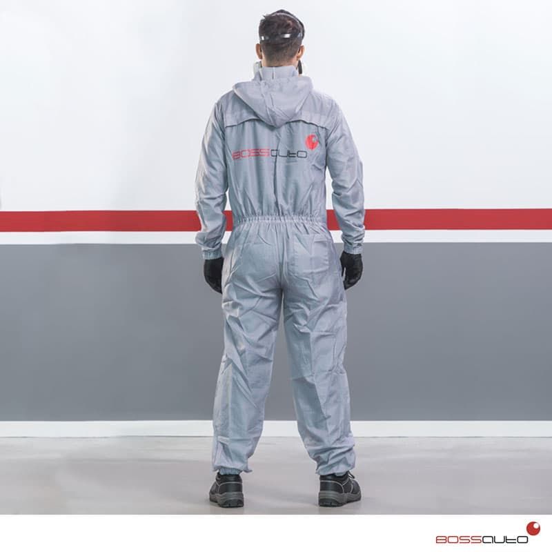 KIMONO POLIESTER ANTIESTATICO GRIS T56 BOSSAUTO