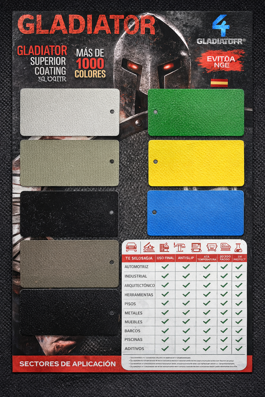 CARTA COLOR GLADIATOR MUESTRARIO