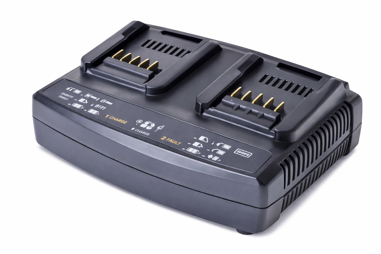 CARGADOR DE BATERIAS RÁPIDO DOBLE 18V SHINE MATE