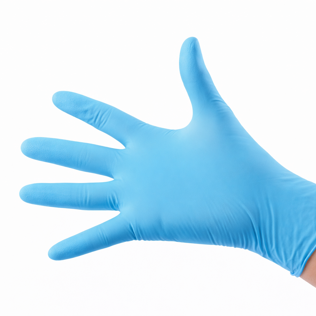 GUANTES DE NITRILO AZUL L 50 PARES